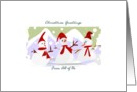 Christmas Greetings From All Of Us card