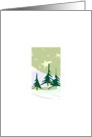 Merry Christmas Fir Trees card