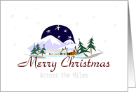 Merry Christmas Across The Miles card