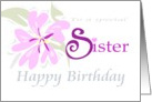 Happy Birthday Special Sister card