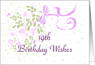 Nineteenth Birthday Wishes card