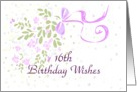 Sixteenth Birthday Wishes card