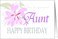 Happy Birthday Special Aunt card