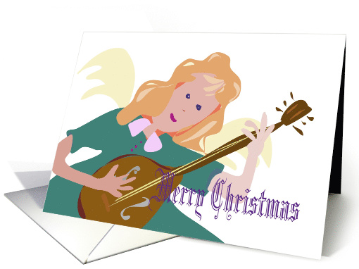 Angel Music Christmas card (324199)