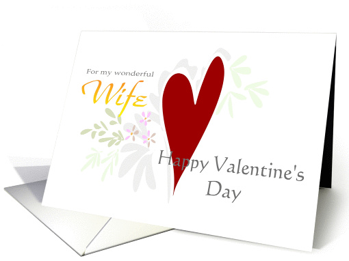 Happy Valentine's Day Wife card (337638)
