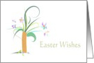 Easter Wishes Pastel Flowers card