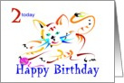 2nd Birthday Tiger Cub card