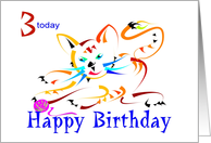 3rd Birthday Tiger Cub card