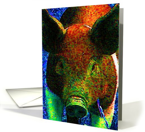 Pig Note card (431961)