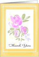 Thank You Pink Roses card