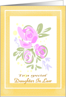 Daughter In Law Birthday Roses card