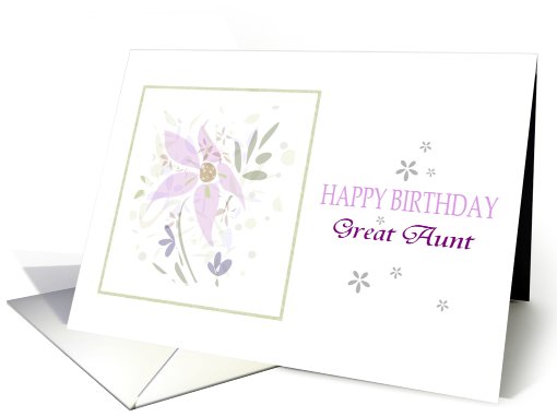 Great Aunt Birthday card (616977)