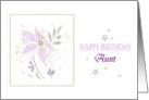 Aunt Birthday card