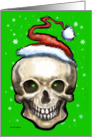 Christmas Skull card