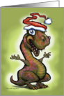 Christmas Baby T-Rex Dinosaur card