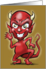 Party Invitation, Little Devil card