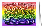 Interwoven Rainbow Vines card