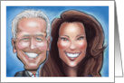 Caricature of Joe Biden and Kamala Harris for Any Occasion card