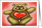 Valentine’s Bear card