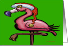 Flamingo Christmas Card