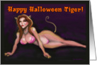 Happy Halloween Tiger card