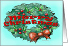 Merry Christmas Wreath card