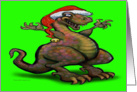 Christmas Dinosaur card