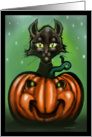 Halloween Black Cat card