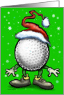 Christmas Golf card