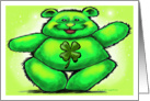 St. Patrick’s Bear card