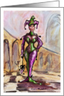 Mardi Gras Jester card