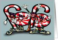 Dancin Candy Cane Card