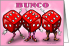 Bunco Party Invitation card