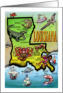 Greetings from Louisiana card