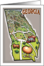 Greetings from Georgia card