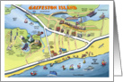 Greetings from Galveston Island Texas card