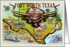 Greetings from Fort Worth Texas card