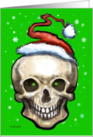 Christmas Skull card