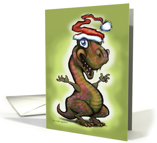 Christmas Baby T-Rex Dinosaur card (1198850)