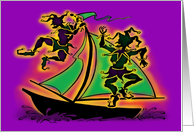 Mardi Gras Party card