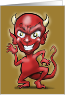 Party Invitation, Little Devil card