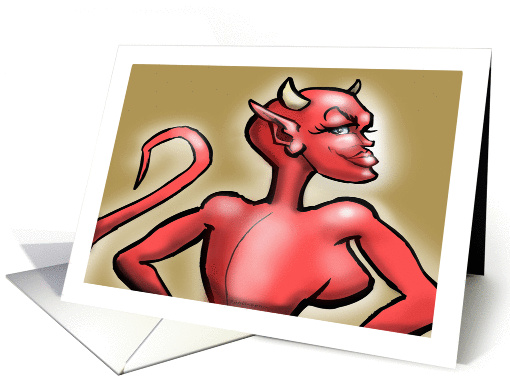 Sexy She-Devil Bachelorette Party card (1394668)