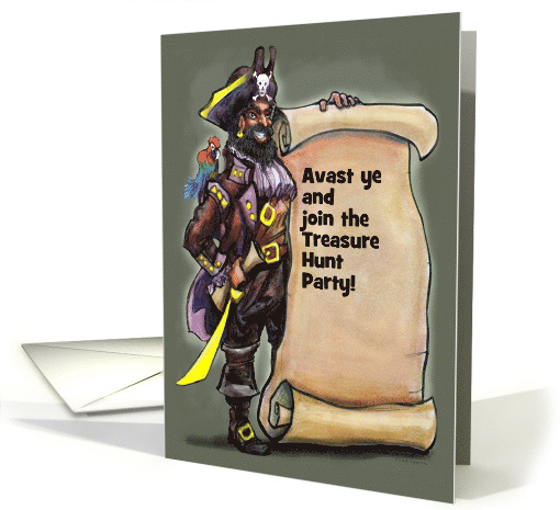 Pirate Treasure Hunt Invitation card (1397600)