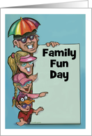 Family Fun Day Invitation card