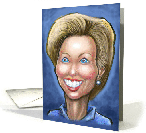 Hillary Clinton Caricature card (1444536)