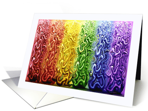 Interwoven Rainbow Vines card (1477238)