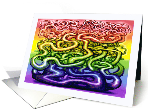 Interwoven Rainbow Vines card (1488466)