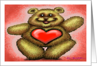 Valentine’s Bear card