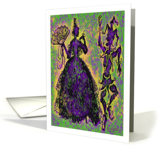 Mardi Gras Masquerade Dance card (1820580)