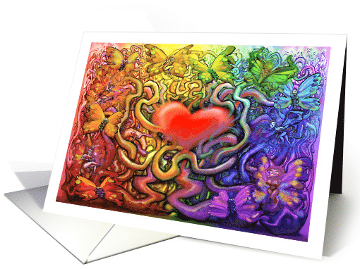 Interconnected Rainbow Valentine's Metaphor card (1821916)